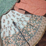 Chanderi silk sharara pllazo