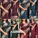 Presenting  perfect jacquard saree