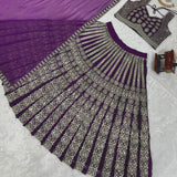 Purple Heavy Boutique Lehenga Choli