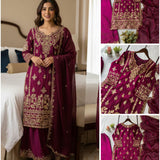 Exclusive Eid Silk Embroidered Suit