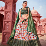 Partywear Banarasi Silk lahenga