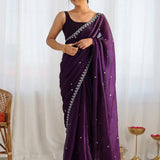 Designer Fendy Satin Silk Saree