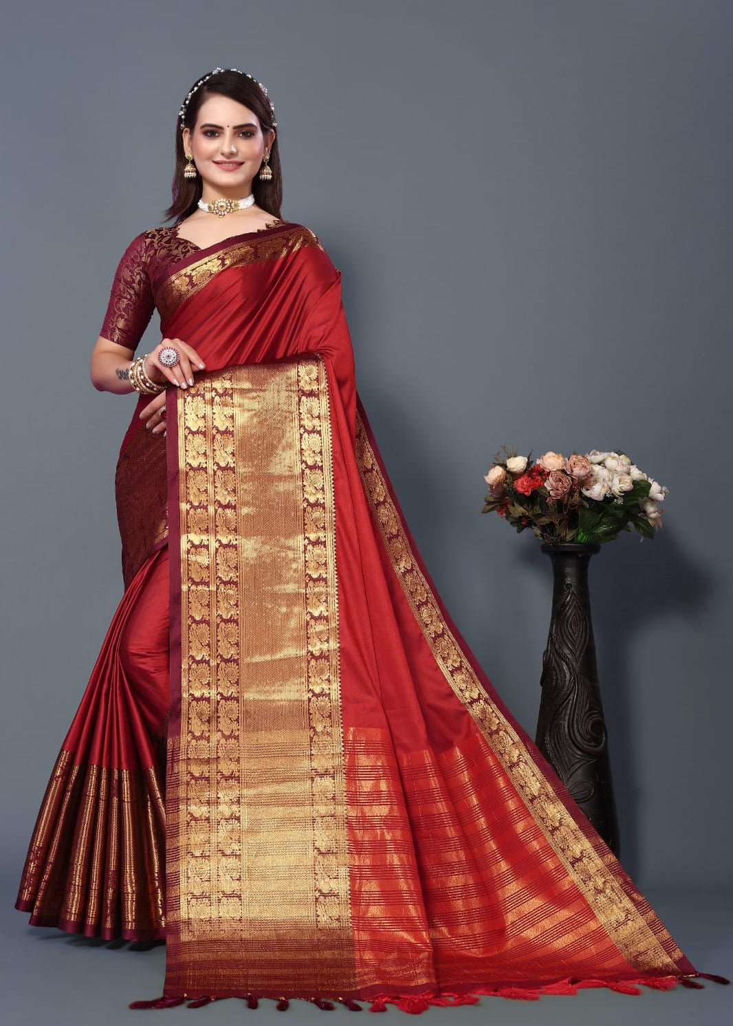 Beautiful kathan silk saree