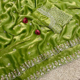 Gaytri Silk Beads Work Saree