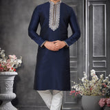 Silk Embroidered Mens Kurta