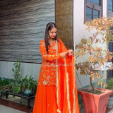 Orange Heavy Top Lehenga Collection