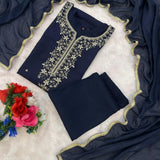 Designer Roman Silk Straight Kurti