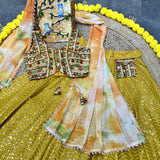 Yellow Fancy Lehenga Choli