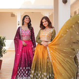 Stunning Wedding Chinon Lehenga