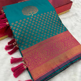 Soft Silk Saree With Zari Weaving