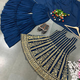 Designer Partywear Sharara Dupatta