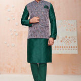 Men's Wedding Silk Kurta Koti