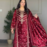 Designer Maroon Partylook Suit