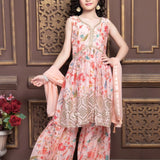 Partywear Kids Lahengha Choli Shrara collection