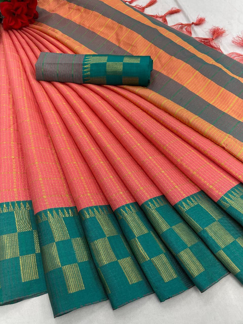 Pure Cotton Silk  Saree