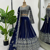 Beautyfull Royal Blue Lehenga Choli collection