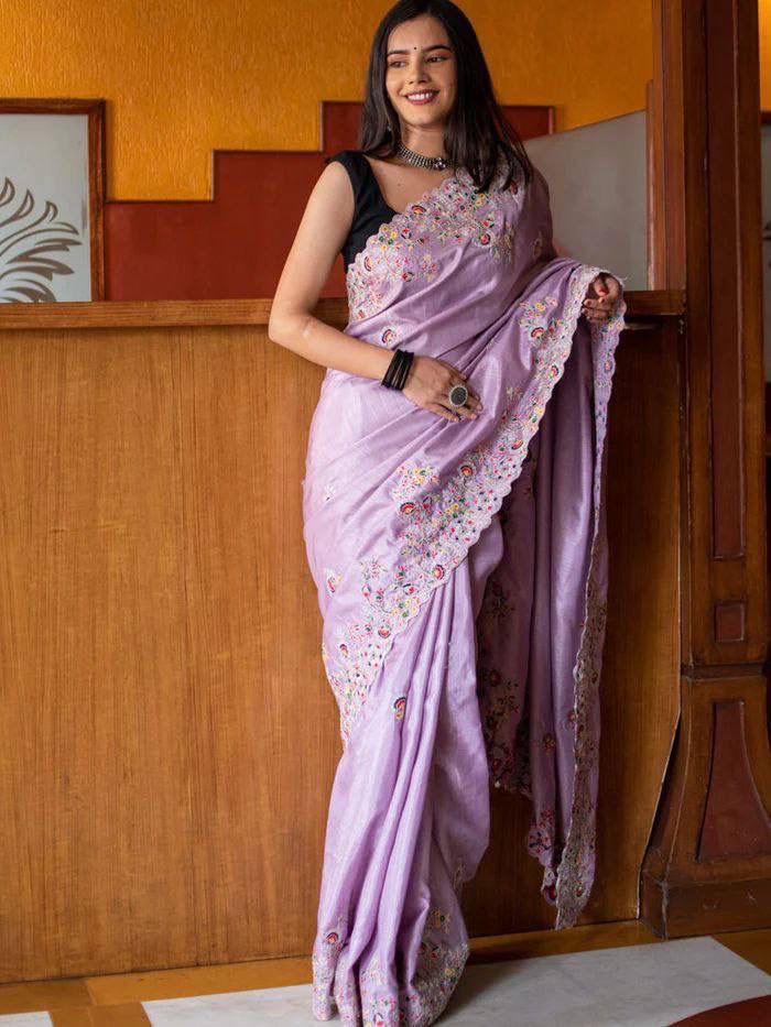 NEW SUPERHIT TRENDING EMBROIDERED SAREE