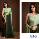 Trendy Swarovski Partywear Saree Collection