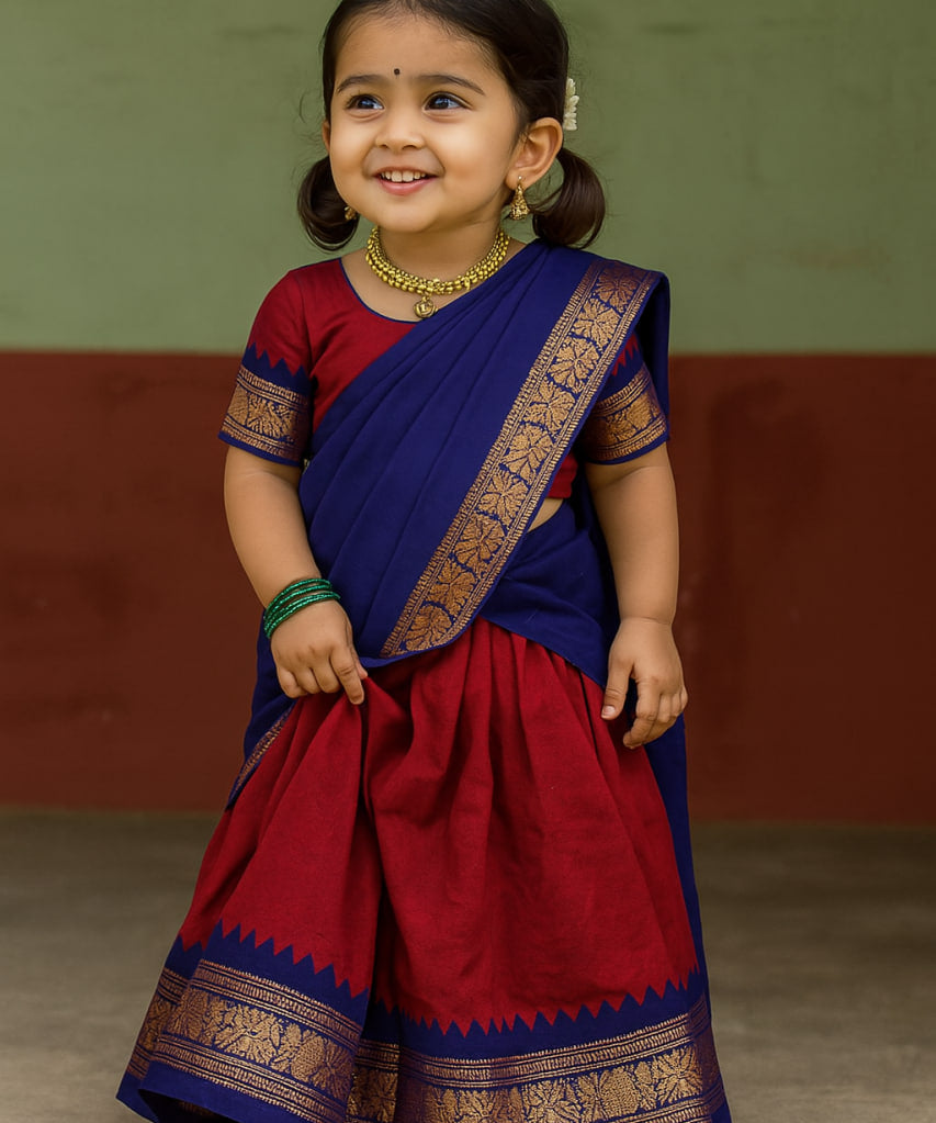 Beautiful Kids South Indian Lehenga