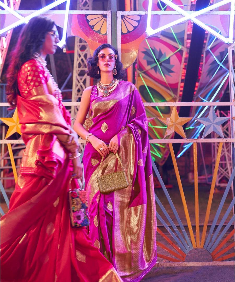 Karnival Handlloom Weaving Silk Saree