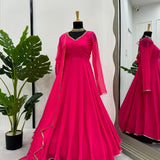 Designer  Pink Anarakali Gown Collection