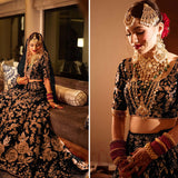 Premium  Bridal Velvet Wedding Lehenga