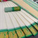 Exclusive Checks Pattern Silk Saree