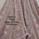 zircon and sequins embroidered partywear Lehengacholi