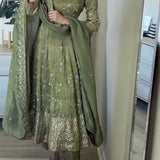 Designer Partywear Fancy Anarkali Dress