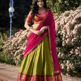 Kanchipuram Silk Zari Weaving Lehenga