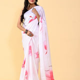 Exclusive Satin Silk Printed Saree