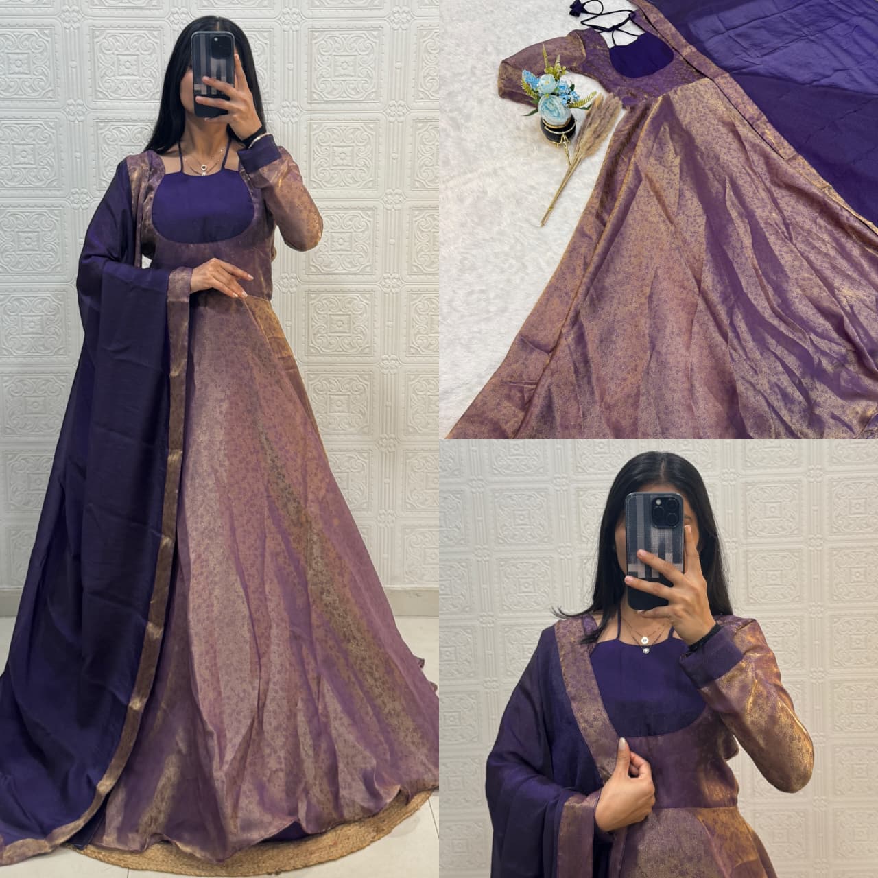 Saitha Attractive Silk Anarkali Gown