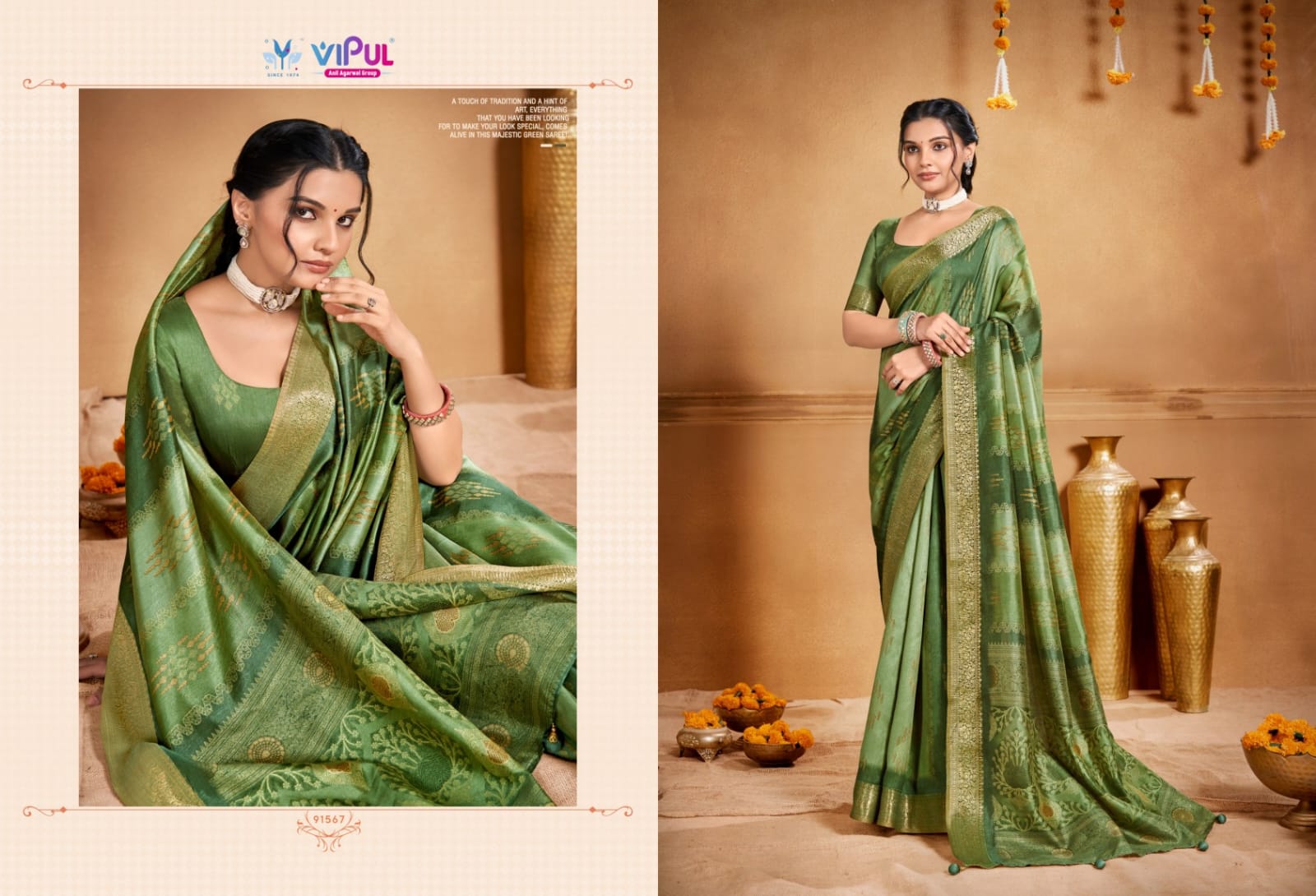 Festive Angora Silk Saree