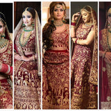 Heavy Bridal Wedding Velvet Lahengha