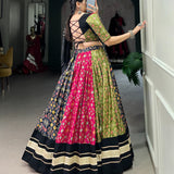 Traditional Multicolored Silk Lehenga