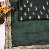 Premium Organza Silk with Embroidery Work Saree