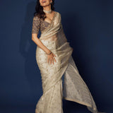 Heavy Soft Organza Thread Saree