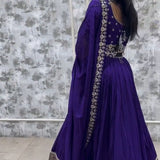 Royal Blue Festive Lehenga Choli