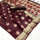 Rajtex Pure Satin Handloom Weving Saree