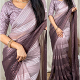 Rustic Glamour Sparkle georgette Saree