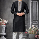 Silk Embroidered Mens Kurta