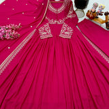 Pink Classy Roman Silk Suit