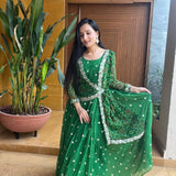 Festival Bandhej Lehenga  Choli