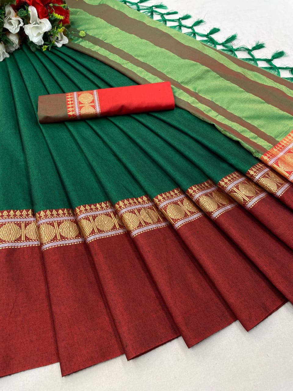 Beautiful  Tone  colour saree