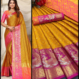 Exclusive  Minawork Weving Silk Saree