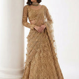 Alizeh Golden Wedding Embroidered Lehenga