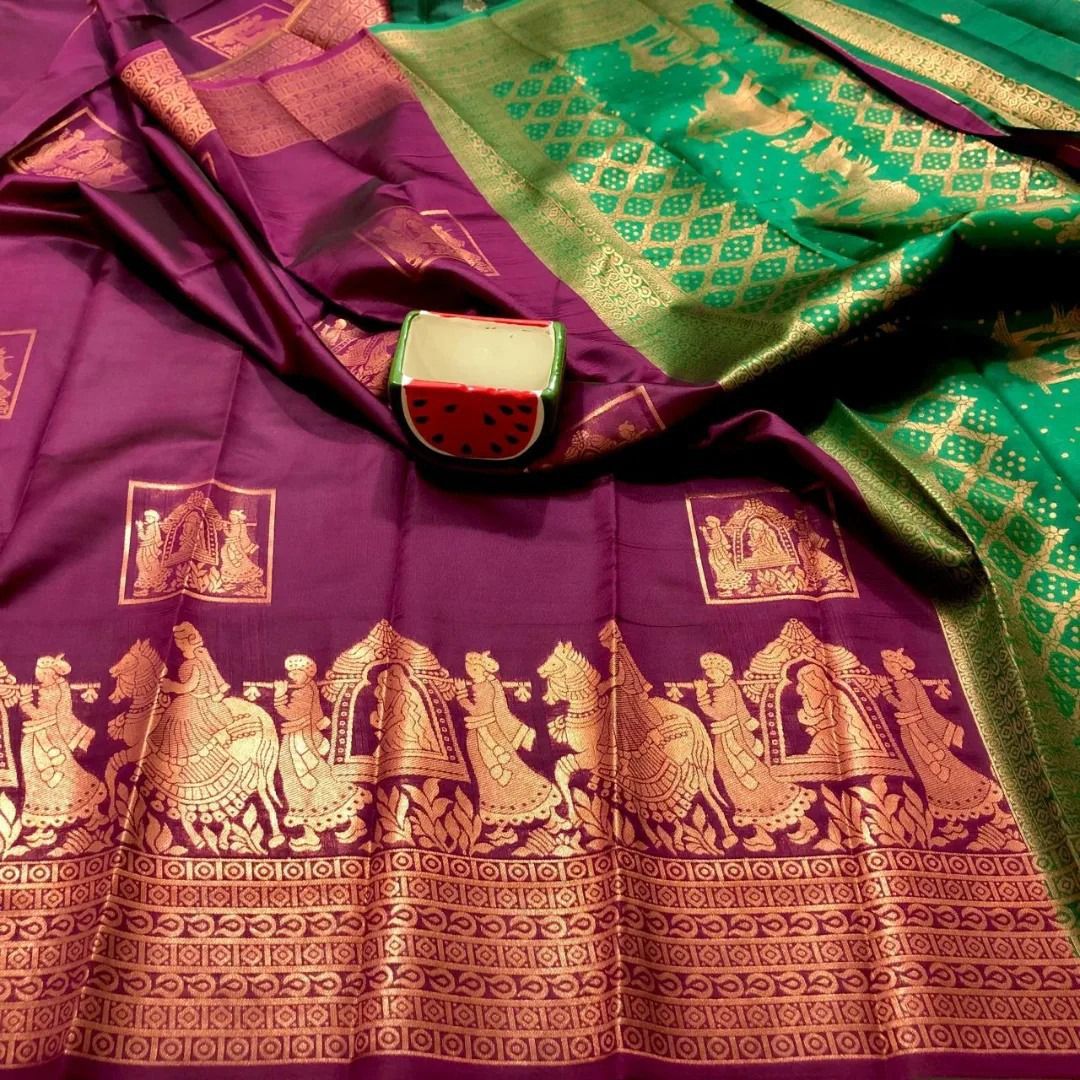 Kuber Elite Fancy Silk Saree