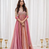 Classic Multi Colored Silk Gown