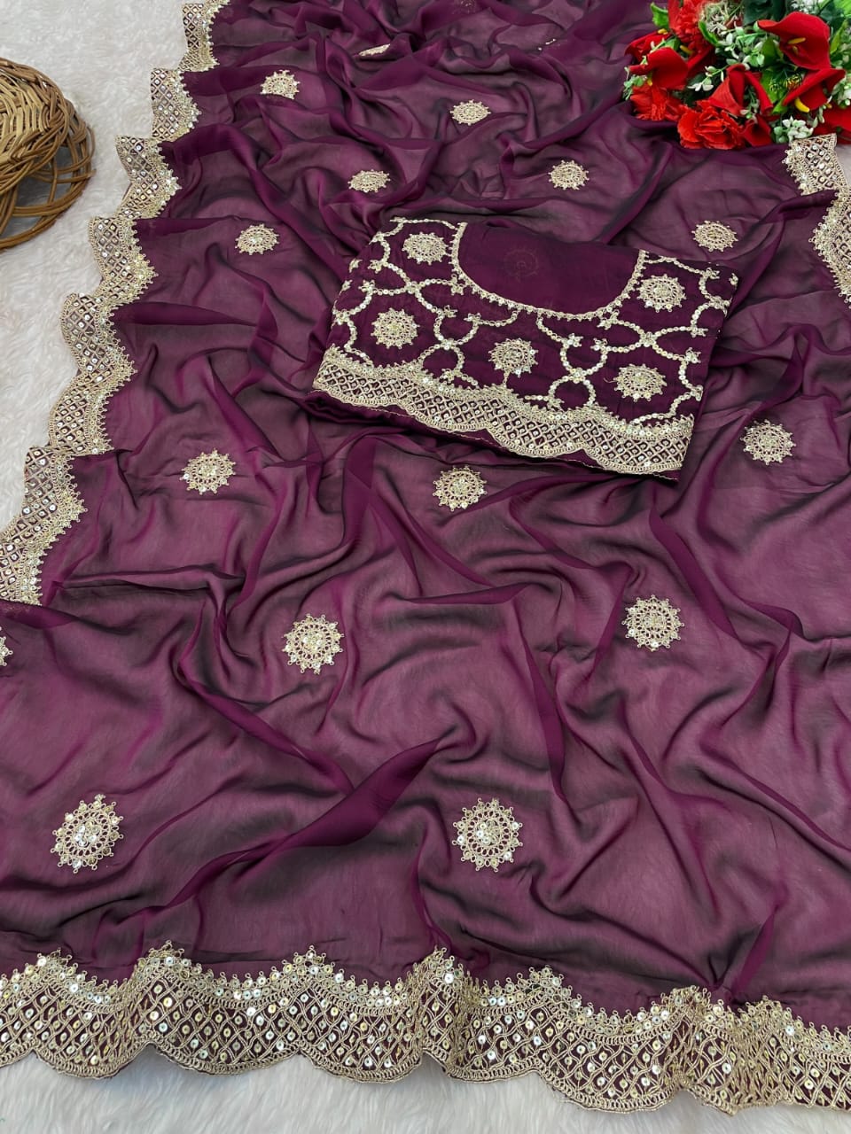 Heavy Kasturi Silk Saree