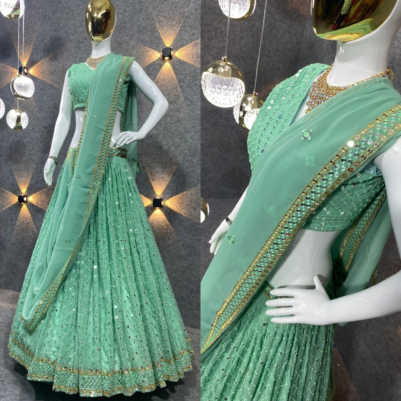 Embroidered Attractive Party Wear Silk Lehenga choli